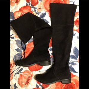 Faux Suede Thigh High Boots